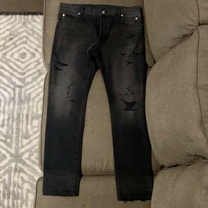 Balmain distressed denim sz 34